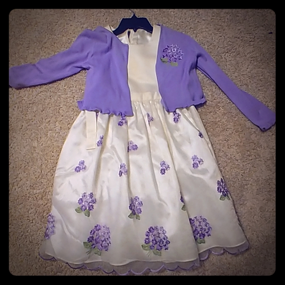 Girls dress and sweater